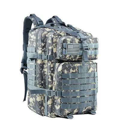 Erkaklar uchun ochiq taktik ryukzak qora